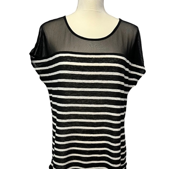 Ella Moss (EUC) Top 100% Linen with Mesh at the top Size M - Picture 5 of 9